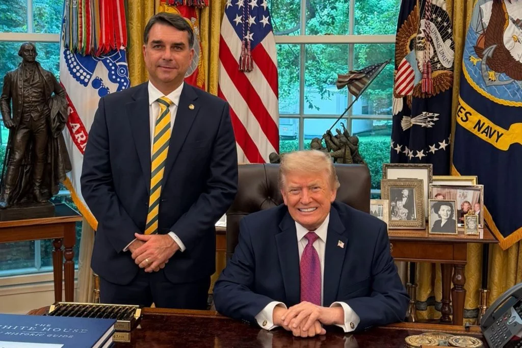 Donald Trump y Flávio Bolsonaro | Elecciones en Brasil 2026