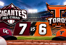 Gigantes del Cibao dejan en el terreno a los Toros en emocionante definición de 10 entradas