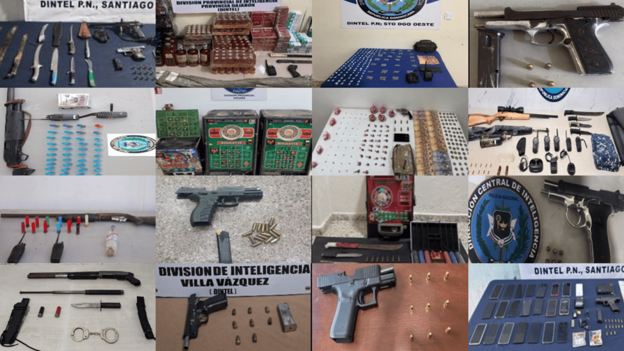 Operativos contra el microtráfico y delitos dejan 287 detenidos y decenas de armas incautadas